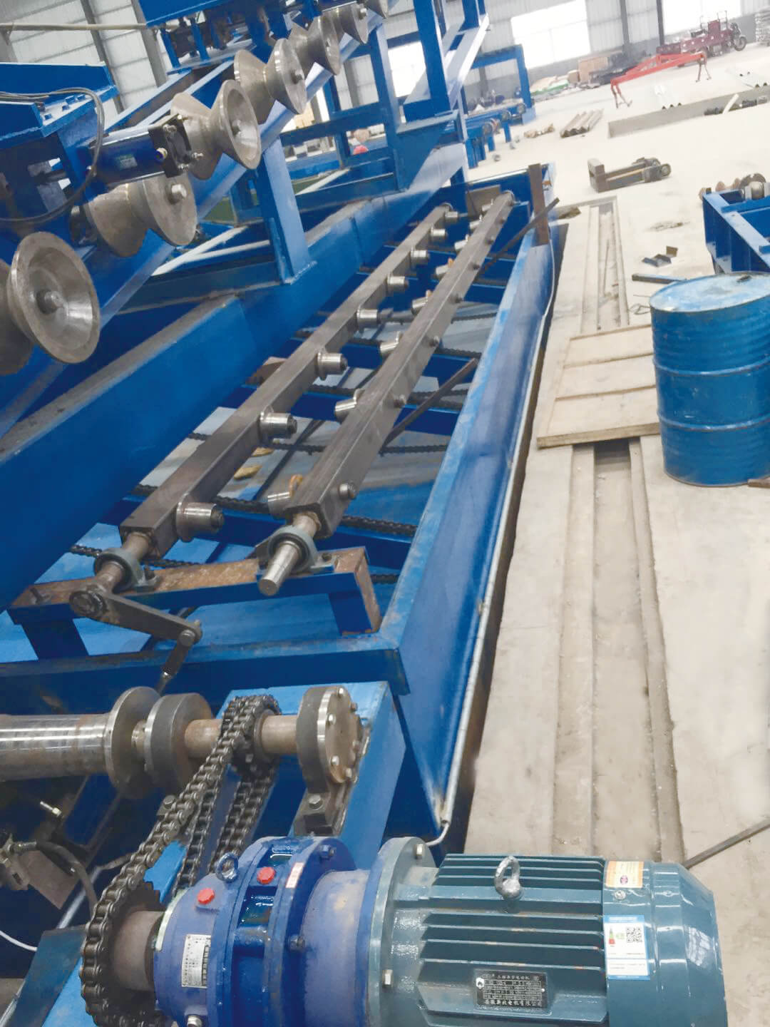 護欄板吹鍍生產線